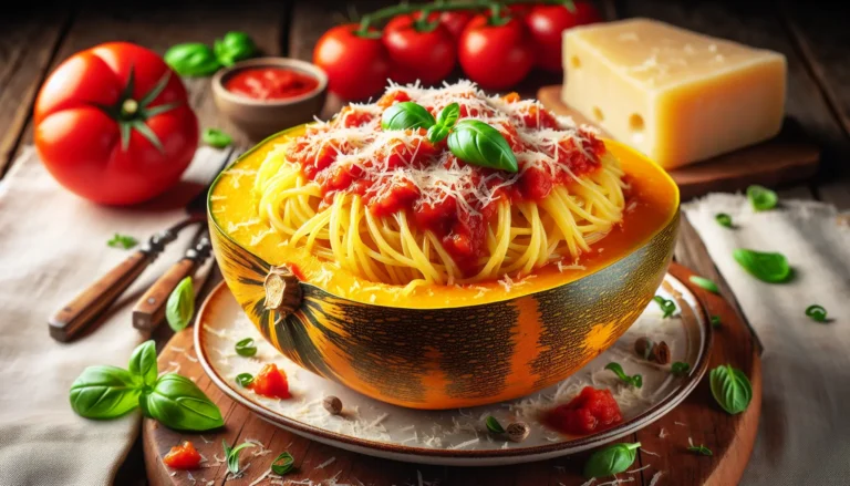Spaghetti Squash with Marinara and Parmesan Recipe