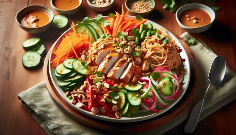 Thai Peanut Chicken and Noodle Salad Recipe