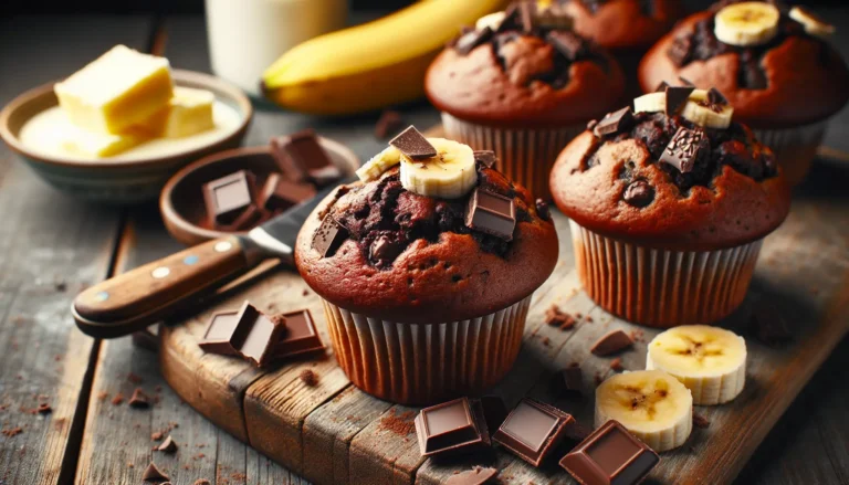 Vegan Chocolate Banana Muffins Recipe